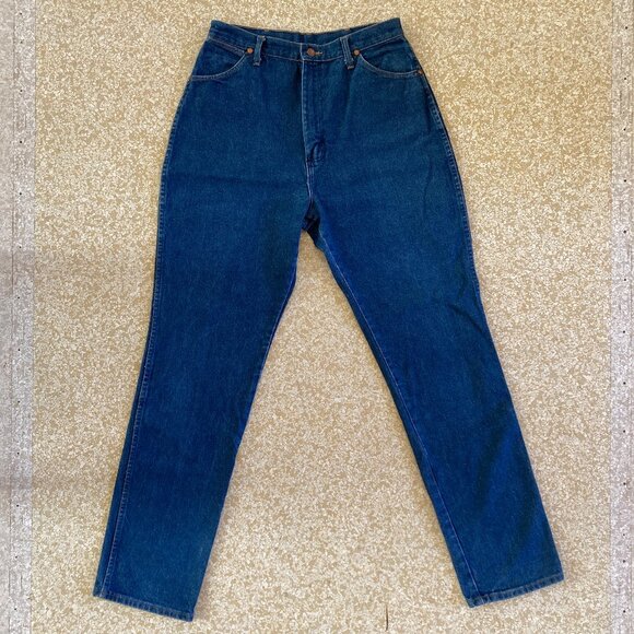 Wrangler Blue High Rise Vintage Jeans - Picture 1 of 4